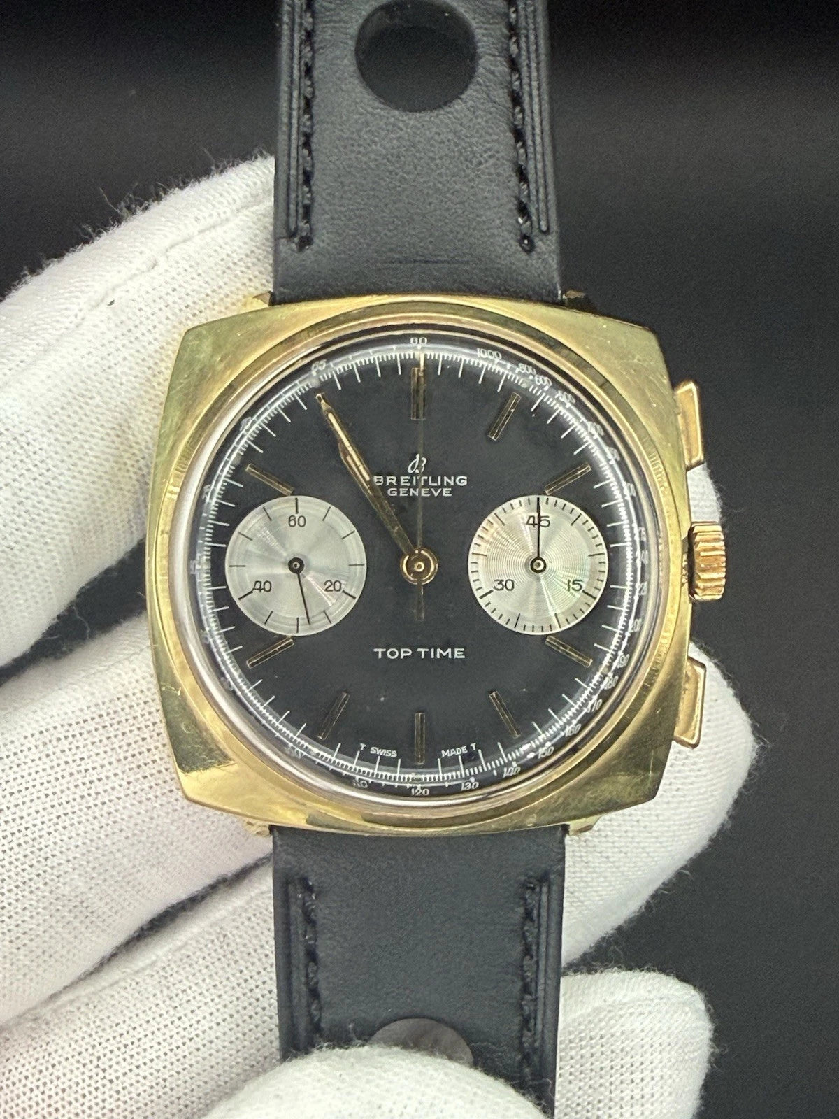 Breitling Top Time Chronograph Ref. 2008 – Reverse Panda Dial – c.1969